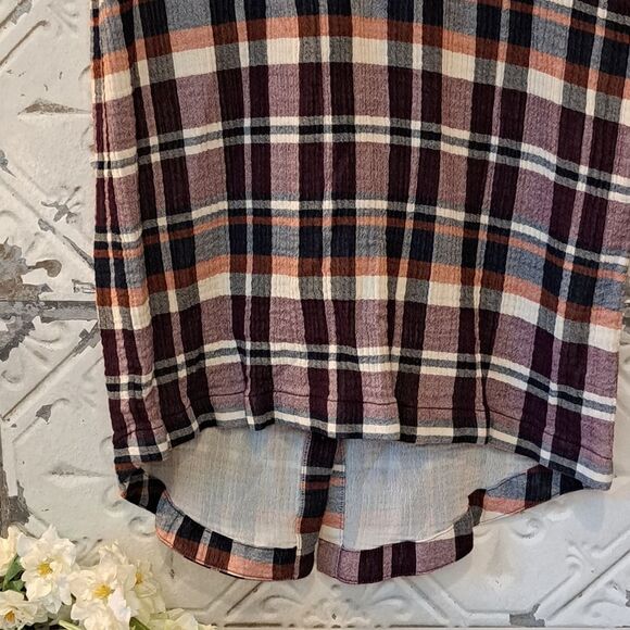 Chelsea & Violet Purple Tartan Design Preppy Plaid Mini Dress Size S - Picture 10 of 12
